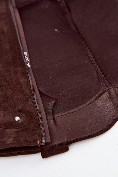 Dámske Kožené Koby Jočky S Dekoráciou Na Stĺpiku Čokoládové Darella