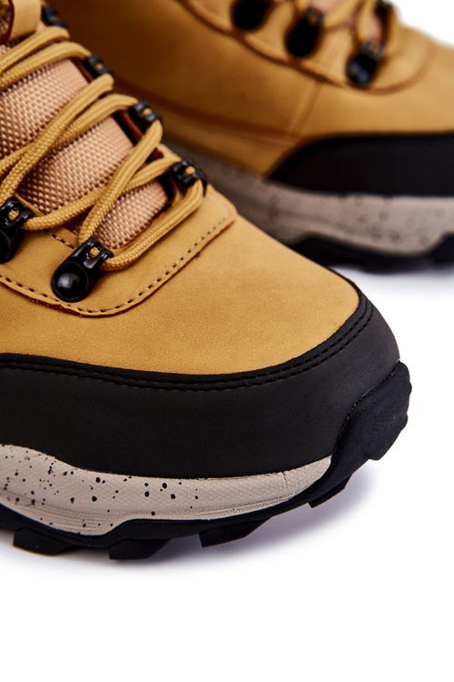 Pánské zateplené trekové boty Cross Jeans KK1R4026C Camel