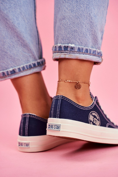 Dámska veľká hviezda Navy Blue Sneakers FF274125
