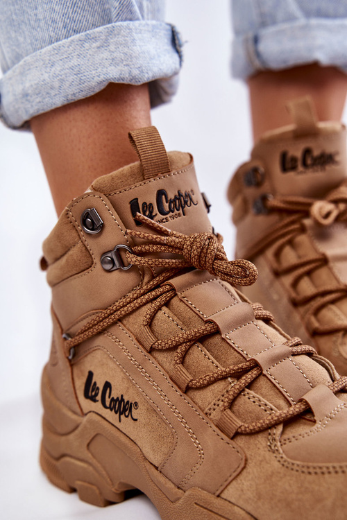 Dámská trekingová obuv Trappers Lee Cooper LCJ-22-31-1442 Hněde