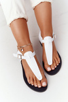 Veľká hviezda HH274702 sandále z bielej kože