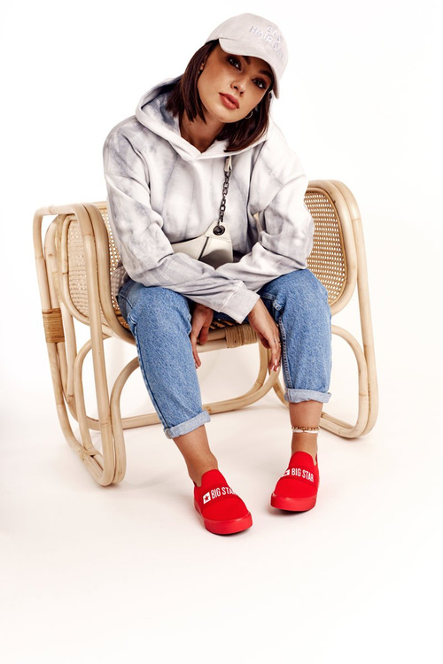 Dámska sklz-on Big Star FF274220 červená