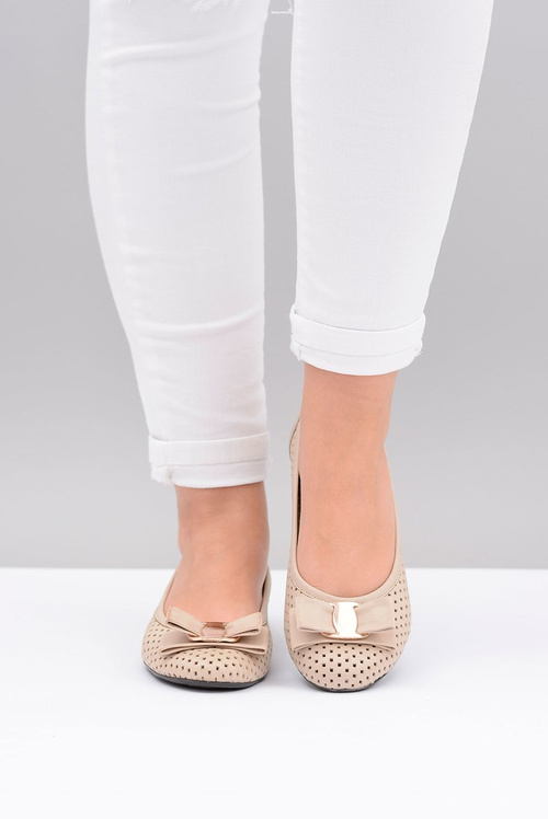 Poľská kožená otvorená balerína Boward Marianna