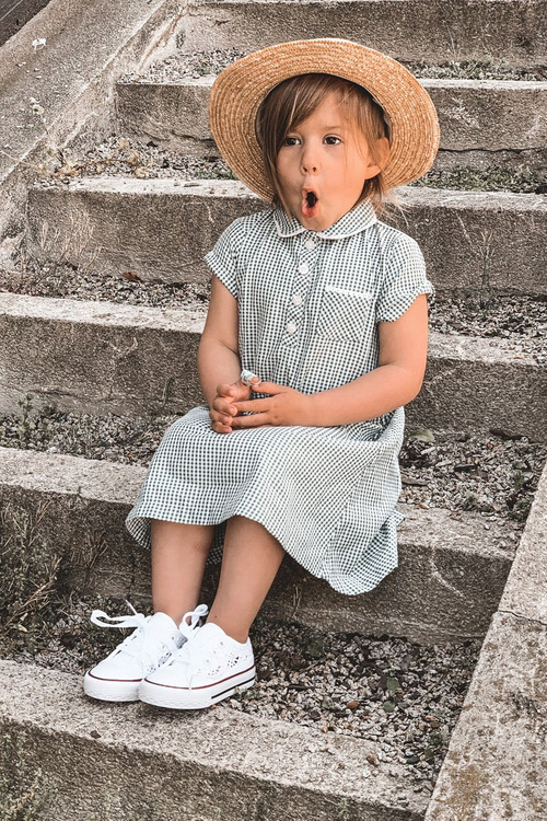 Detské tenisky s čipkovanými bielymi rolami