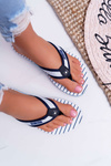 Dámske flip -flops Big Star DD274A250 Navy Blue