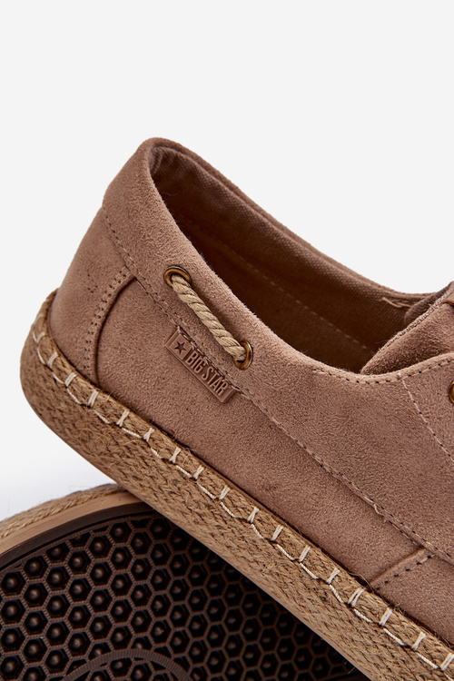 Pánské šněrovací espadrilky Big Star NN174054 béžové