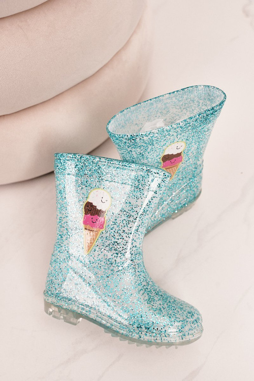 Galoshes Blue Brocade Galoshes s ľadom