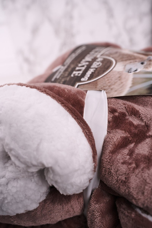 Velká Oboustranná Plyšová A Ovčí Deka Sherpa Throw Růžová