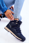Dámska vysoká hviezda Trekking topánky Veľká hviezda KK274611 NAVY BLUE