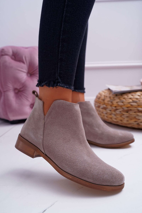 Dámské Kotníkové Boty semišové Cappuccino Madness