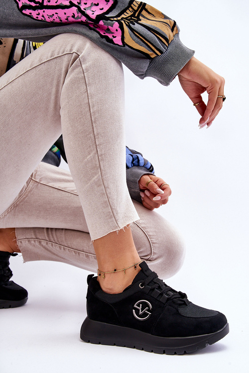 Dámske športové topánky na platforme Black Aisha