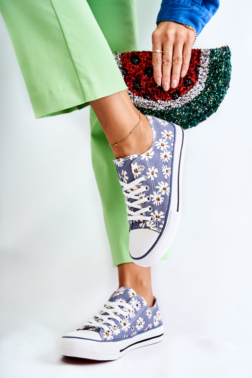 Nízke dámske modré tenisky Janey