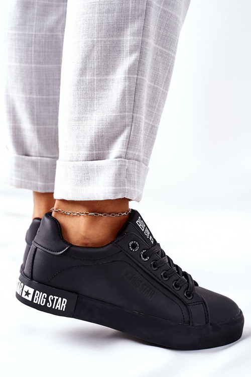 Dámské Kožené Tenisky BIG STAR II274030 Černé