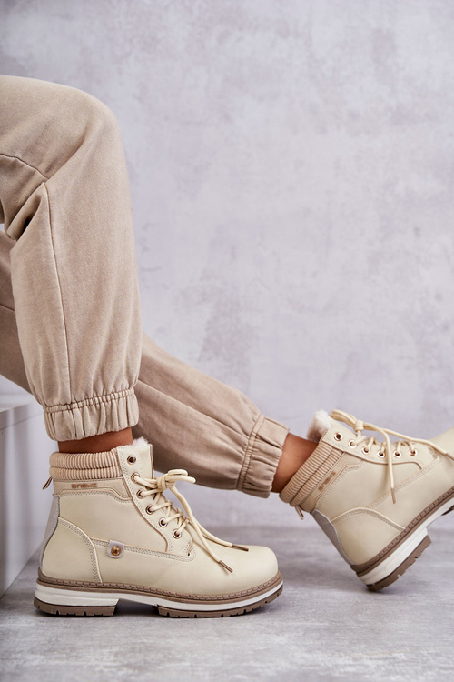 Dámské zateplené boty Trappers Béžový Liv