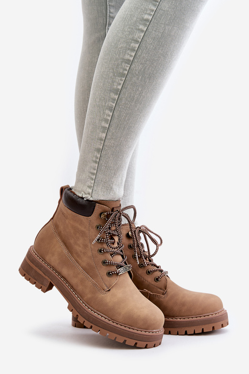 Dámske Zateplené Čižmy Big Star OO274A289 Hnedé