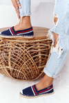 Espadrilky Na Pletené Podrážce Big Star HH274483 Tmavě Modre