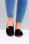 Lu Boo Čierne otvorené baleríny Lordy Styish
