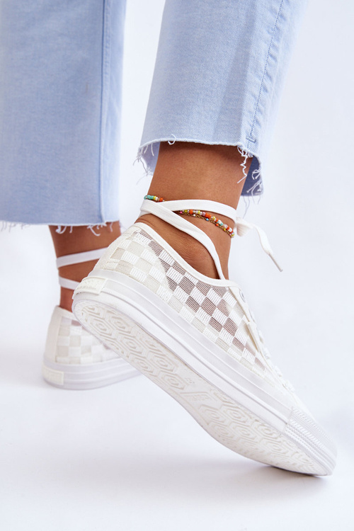 Klasické nízko veľké hviezdy LL274071 Biele tenisky