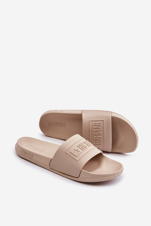 Lehké Dámské Pantofle Big Star OO274035 Béžové