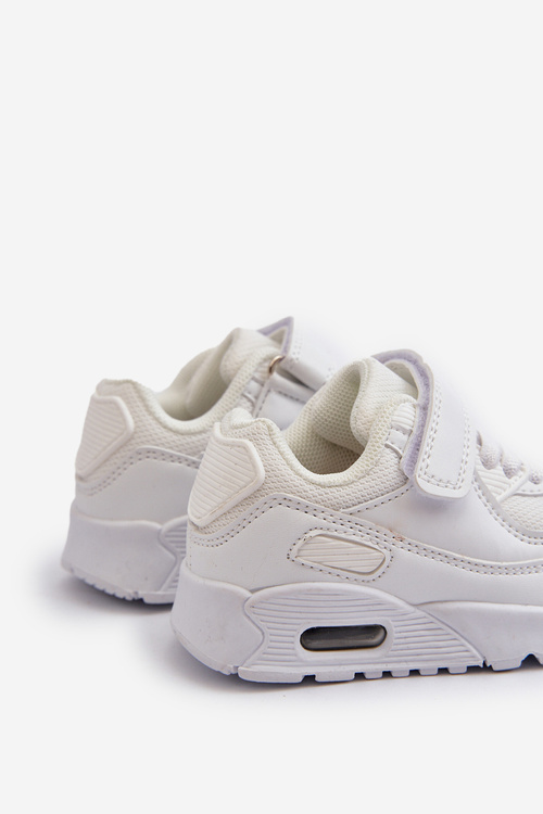 Detské tenisky na suchý zips Biele Krissandra