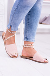 Lub boo ružové štýlové pari sandále