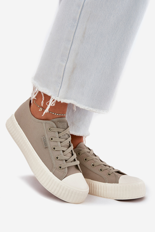 Dámské Textilní Tenisky Na Platformě Big Star RR274779 Šedé