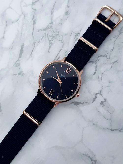 Dámské Hodinky Ernest Fousie tmave modre