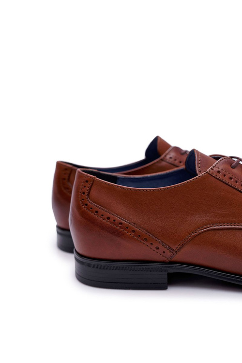 Pánské Polobotky Kožené elegantní Bednarek hnědé Herod