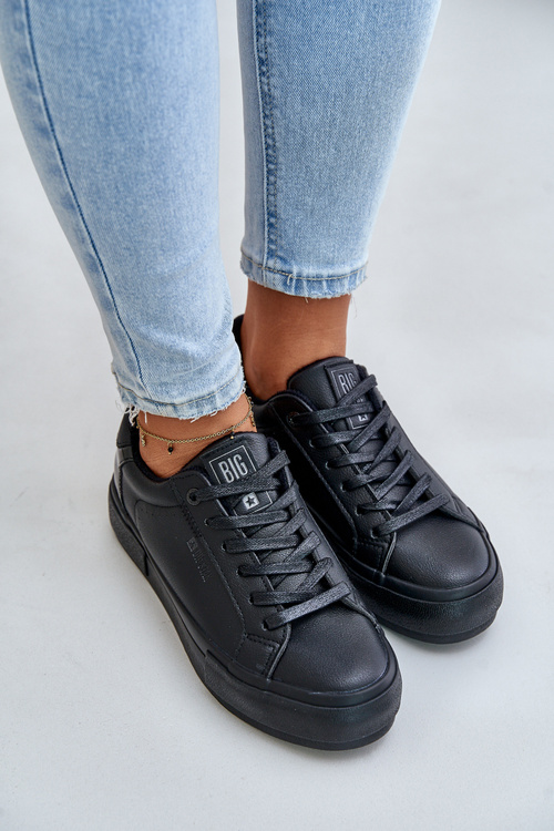 Zateplené dámske tenisky na platforme Big Star OO274A555 čierne