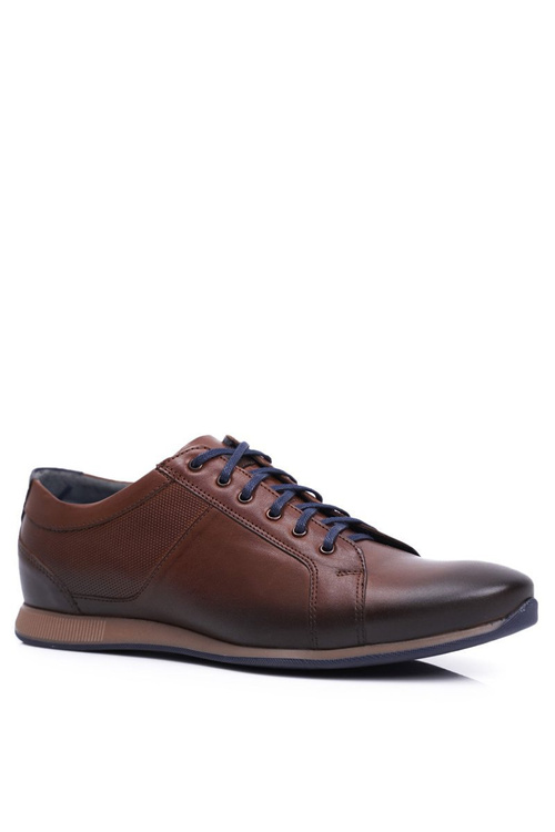 Pánské Polobotky Casual Nikopol Kožené Hnědé 1730