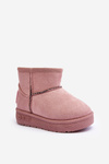 Detské snehové topánky izolované ružovou veľkou hviezdou MM374101 Zip