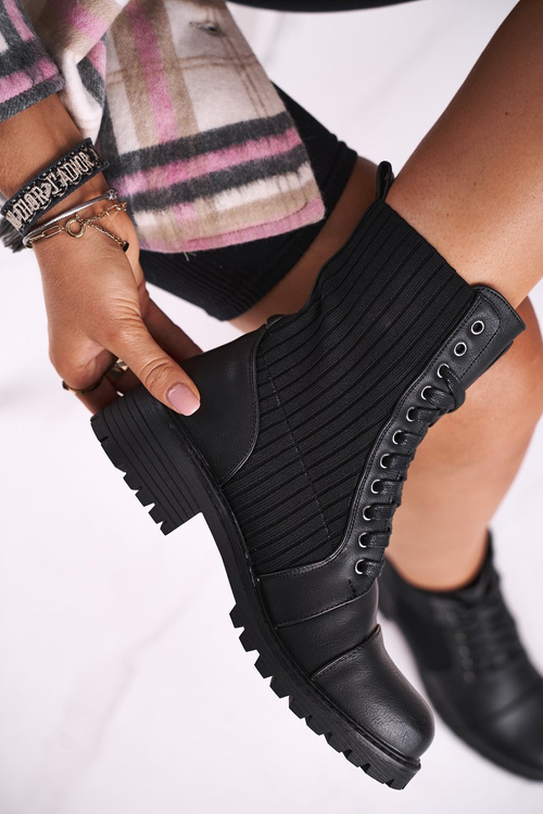 Dámske topánky s čiernou ponožkou Brielle