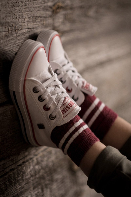 Dětské Klasické Tenisky Nízké BIG STAR HH374089 Bile