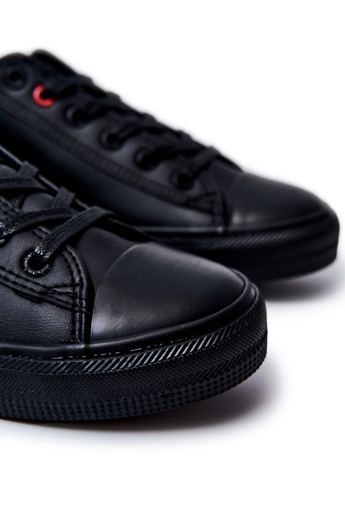 Pánské kůže tenisky BIG STAR JJ174005 Černá