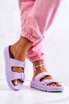 Westie Purple Flip Flops na plošine