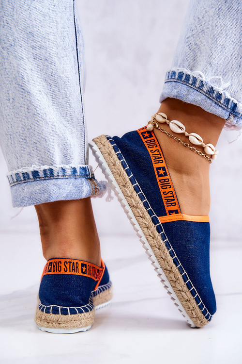 Nazouvací espadrilky Big Star JJ274877 Námořnická modrá