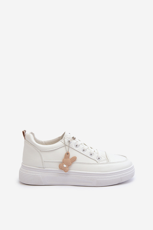 Tenisky Dámské Sportovní Na Platformě S Ozdobou Bílý VINCEZA 13613