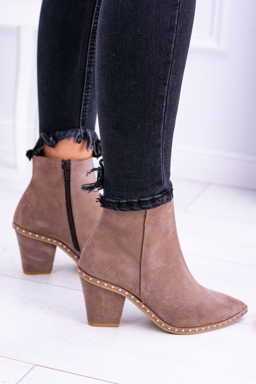 Dámska kožená béžová sonoma