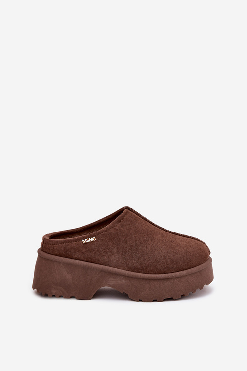 Dámské sněhule nízké na platformě hnědé Yrenna