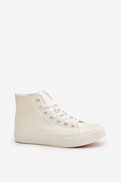 Dámské Zateplené Tenisky Z Eko Kůže Bílé Big Star OO274932