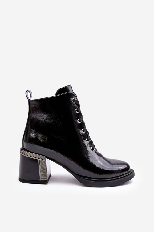 Dámské lakové boty D&A MR870-98 černé