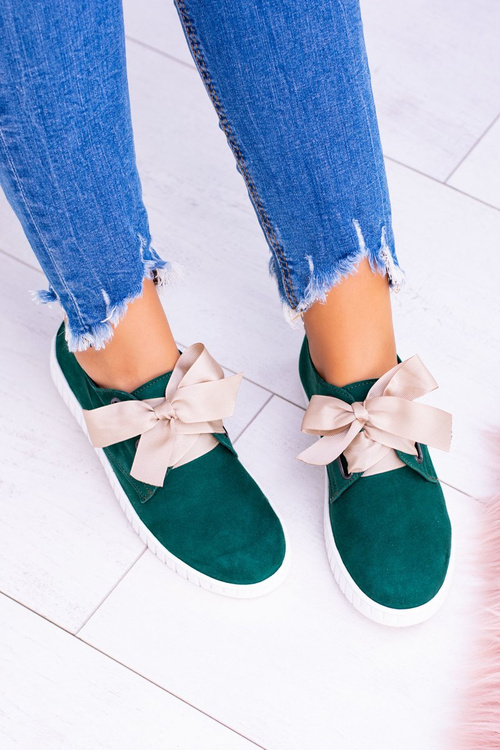 zelené kožené dámské tenisky Loop