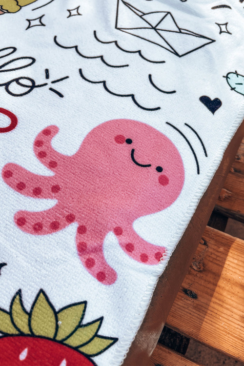 Batoh Bag Towel 3v1 Barevný tisk Bílá