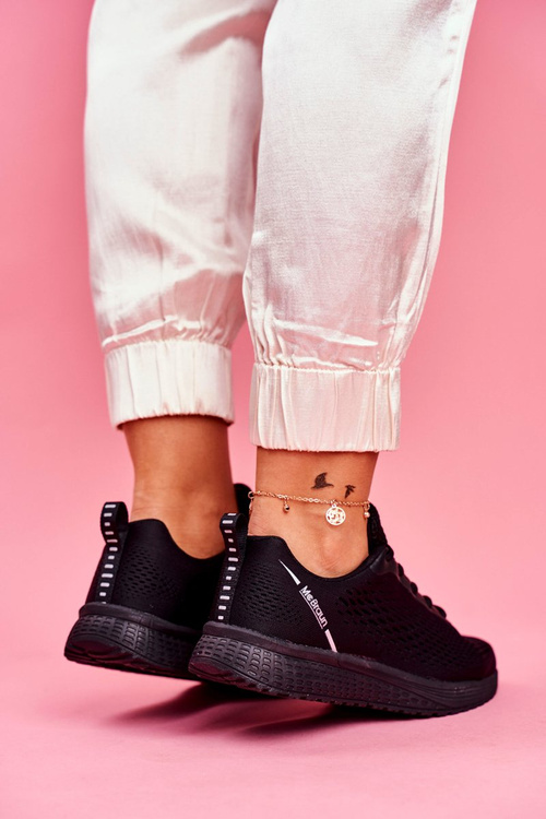 Dámska športová topánka pohodlie pena čierna rýchlejšie