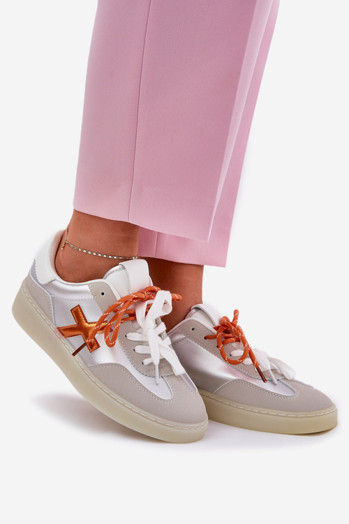 Nízké Dámské Sportovní Boty Stříbrné Zelevelis