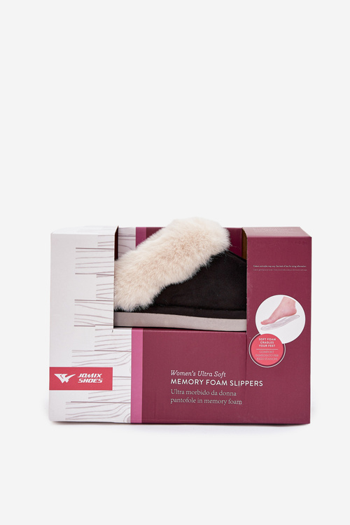 Dámské pantofle s kožíškem Černé Zanelia