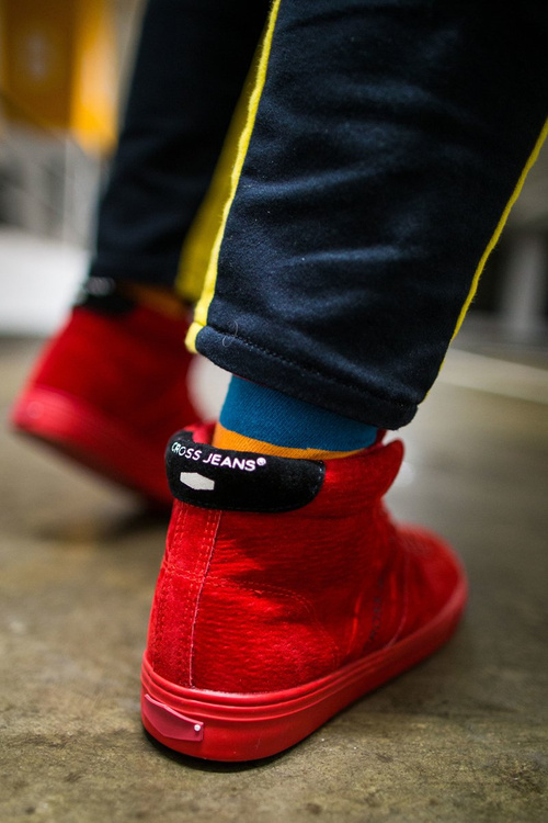 Pánské Vysoké Tenisky Cross Jeans Semišové Červené EE1R4055C