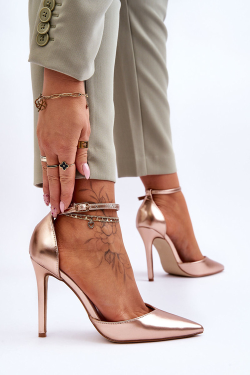 Lesklé lodičky Vysoké Podpatky Na Platformě černé Jassie