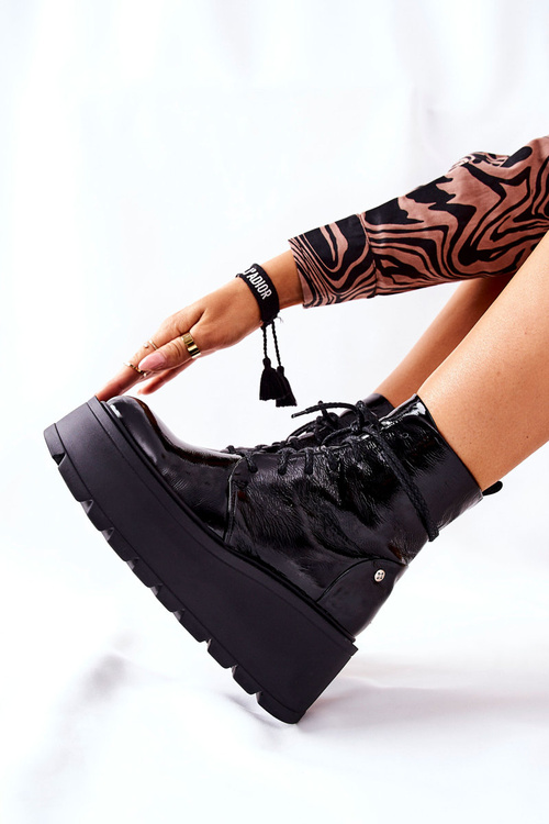 Kožené Boty Maciejka Černé 05294-20