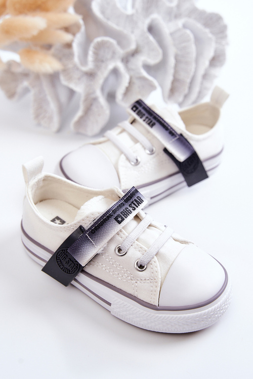 Detská nízka veľká hviezda JJ374075 Biele tenisky